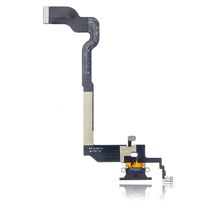 For iPhone X Charge Port Flex Cabe Black(Premium OEM)(SKU:1085322)