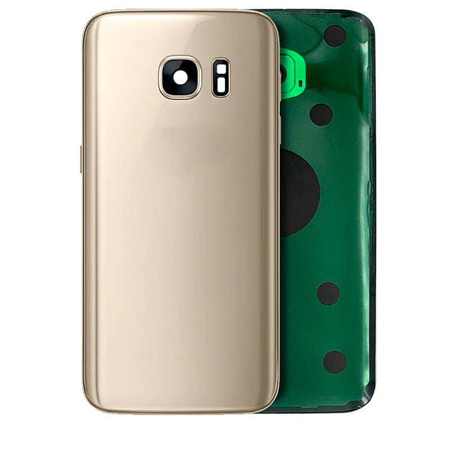 For Samsung Galaxy S7/G930 | Back Cover With Camera Cover(No Logo) | Gold(Aftermarket Plus)