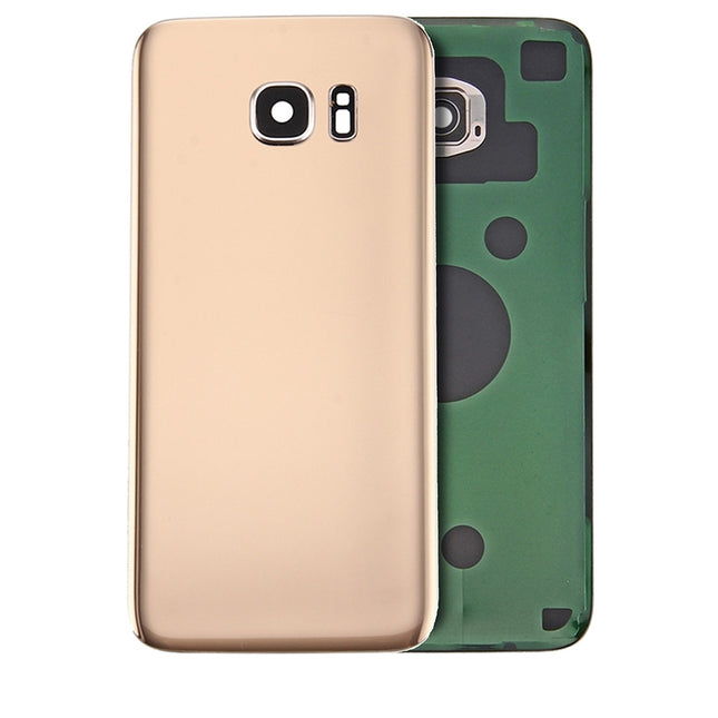 For Samsung Galaxy S7 Edge/G935 | Back Cover With Camera Cover(No Logo) | Gold(Aftermarket Plus)