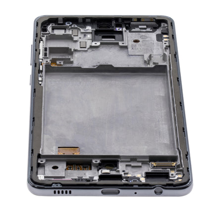 For Samsung Galaxy A72 4G / A725 OLED assembly With frame / black  (Refurbished)(SKU:1484055)