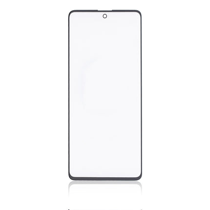 For Samsung Galaxy A71 / A715 front glass lens With OCA Black (Aftermarket Plus)***DE Warehouse***(SKU:1507051)