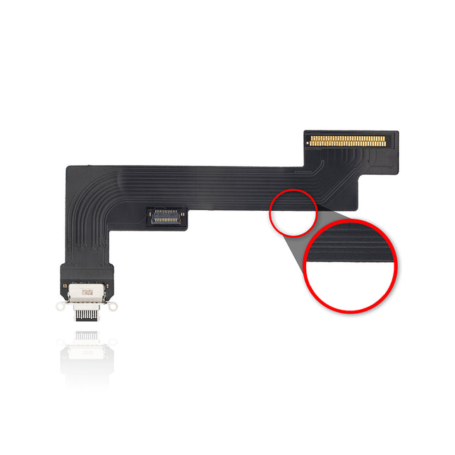 For iPad Air 4/10.9inch | Charge Port Flex Cable/WIFI Version/Air 5 | Black(Refurbished)