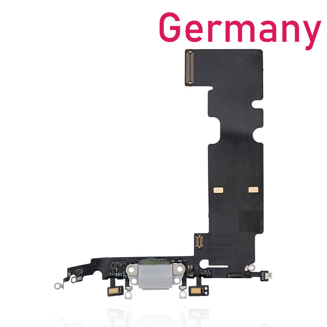 For iPhone 8 plus Charge Port Flex Cable/Gray | White (Refurbished)***DE Warehouse***