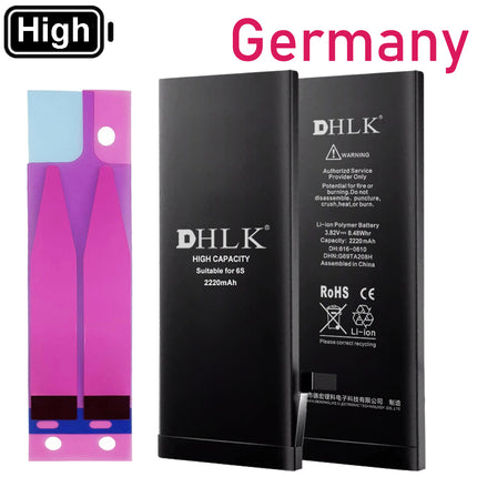 DHLK for iPhone 6S | Battery with sticker High Capacity 2200 mAh ***DE warehouse***
