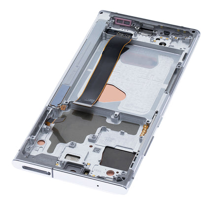 For Samsung Galaxy Note 20 Ultra OLED assembly With Frame Silver(Refurbished)(SKU:1390178)