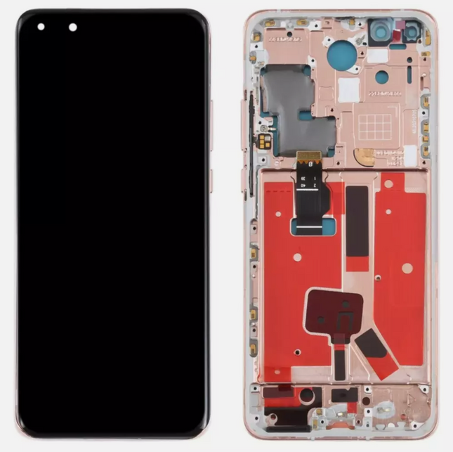 For Huawei P40 Pro | LCD Assembly With Frame | Gold(Premium OEM)