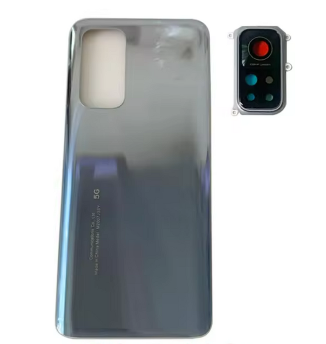 For Xiaomi Mi 10T / Mi 10T Pro | Back Cover With Camera Cover / without logo | Silver (Afermarket Plus)