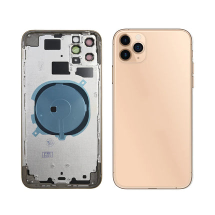 For iPhone 11 Pro | Back Cover Assembly with small parts(No Logo) | Gold(Aftermarket Plus)