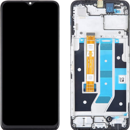 For OPPO A58 4G LCD Assembly With Frame | Black (Refurbished)