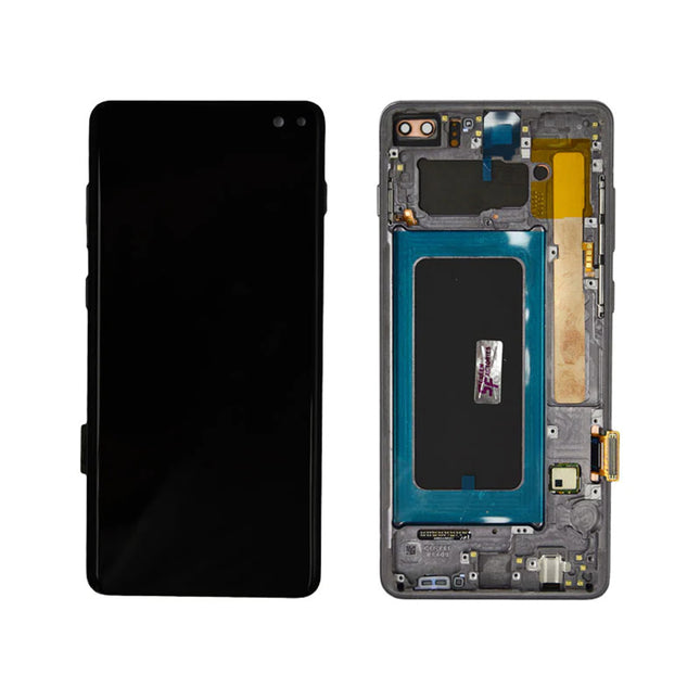 For Samsung Galaxy S10+/G975 | LCD Assembly With Frame | Black(Refurbished)