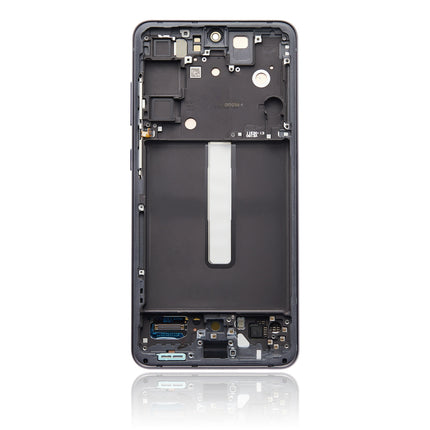 For Samsung Galaxy S21 FE F version 5G OLED Assembly With frame / black  / Original display window (Aftermarket Plus)(SKU:1562690)
