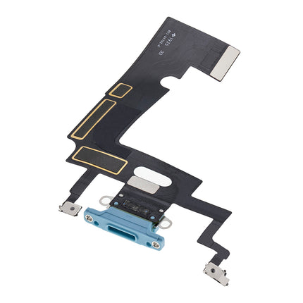 For iPhone XR Charge Port Flex Cabe Blue(Premium OEM)(SKU:1479379)