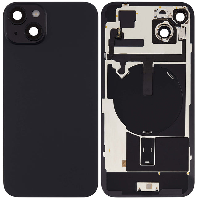 For iPhone 15 Plus Lens for back cover With bracket and back camera lens / Magnetic | Black (Aftermarket Plus)