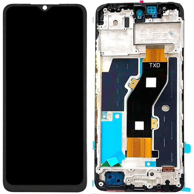 For Infinix Smart 8 Pro LCD assembly with Frame Black (SKU:1564313)