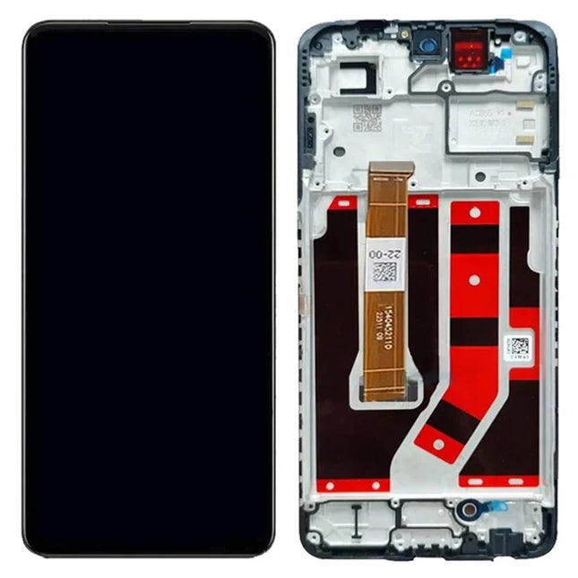 For OPPO A98 5G LCD Assembly With Frame | Black (Refurbished)