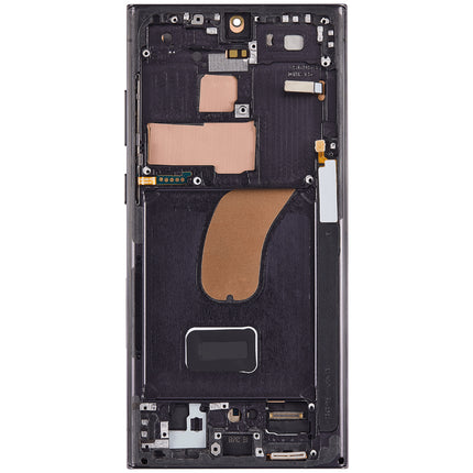 For Samsung Galaxy S23 UltraU version OLED Assembly With frame / black /Big display window (Aftermarket Plus)(SKU:1557417)