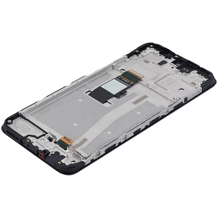 For Motorola G53 LCD Assembly With Frame Black(Refurbished)(SKU:1528825)