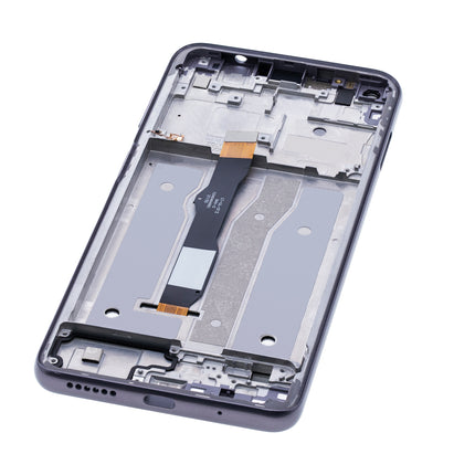 For Motorola G Power 2021 LCD assembly With Frame Black Refurbished (SKU:1563430)