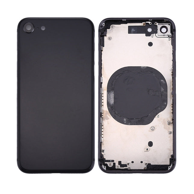 For iPhone 8 | Back Cover Assembly with small parts(No Logo) | Space Gray(Aftermarket Plus)