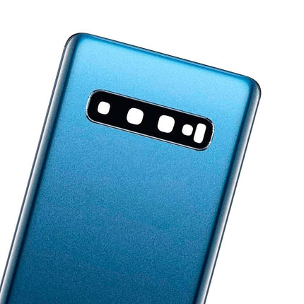 For Samsung Galaxy S10/G973 Back Cover With Camera Cover(No Logo) Blue(Aftermarket Plus)(SKU:1113385)