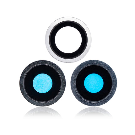 For iPhone 13 Mini Camera Lens With Frame/Sticker White(Premium OEM)(SKU:1481504)