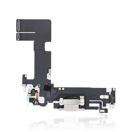 For iPhone14 pro max Charge Port Flex Cable Silver (Refurbished)(SKU:1507721)
