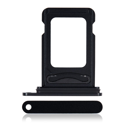 For iPhone 15 / 15 Plus Sim Card Tray Holder/Dual Sim Card | Black (Premium OEM)