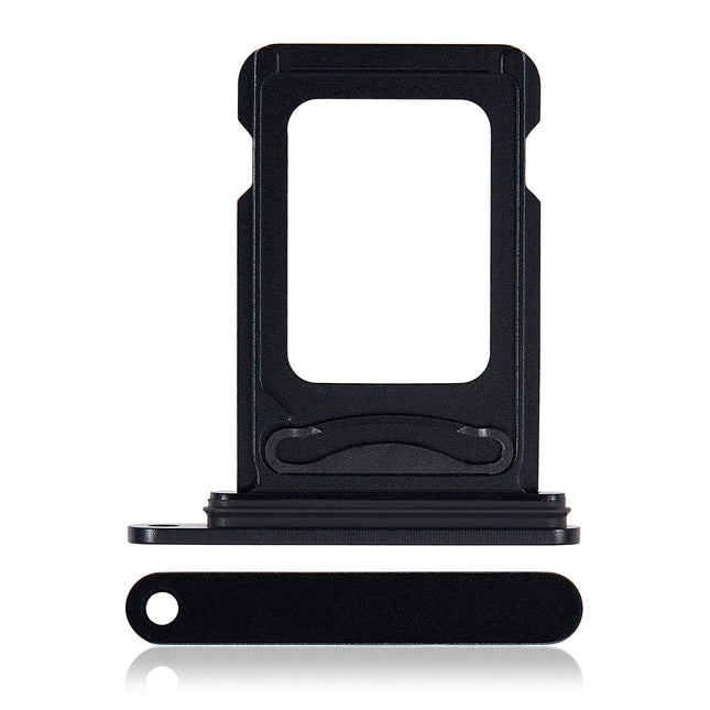For iPhone 15 / 15 Plus Sim Card Tray Holder/Dual Sim Card | Black (Premium OEM)