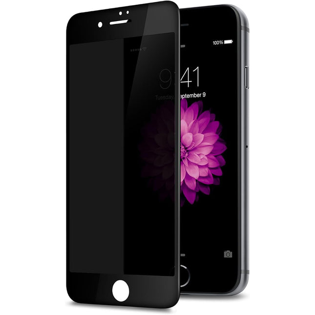 For iPhone 6/6S/7/8/SE2|Tempered glass|Black(9D full cover)