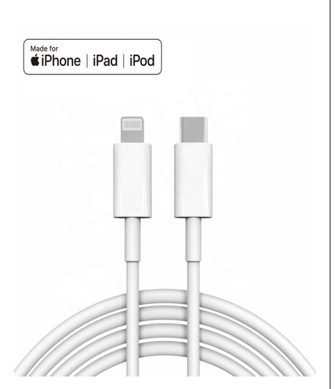 MFI Certified Data Cable / Lightning to Type C / TPE material / C94 Chip 