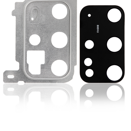 For Samsung Galaxy S20+ | Camera Lens With Frame/Sticker | White(Premium OEM)