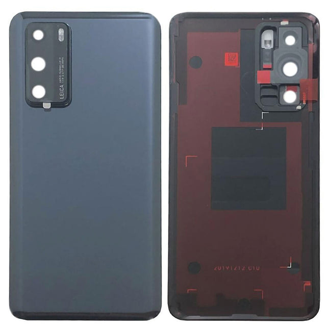 For Huawei P40 | Back Cover With Camera Cover | Black(Aftermarket Plus)