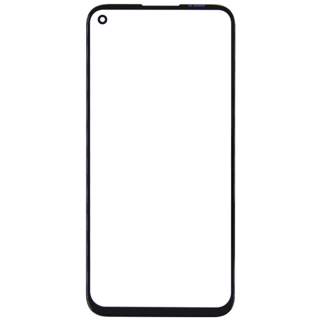 For Huawei P40 Lite | Front Glass/Lens With OCA | Black(Aftermarket Plus)