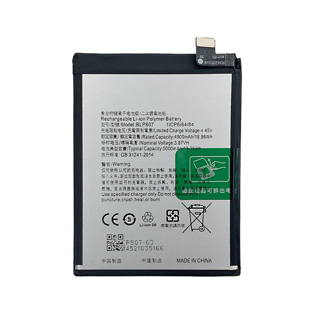 Battery For OPPO Realme 7/Realme Narzo 30 Pro 5G | BLP807