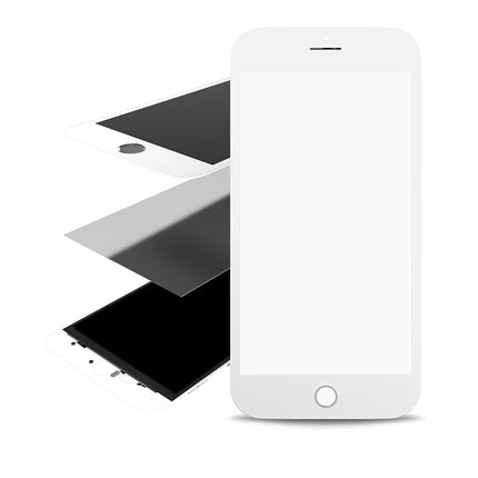 For iPhone 6s Plus | Front Glass/Lens With Frame/OCA | White(Aftermarket Plus)