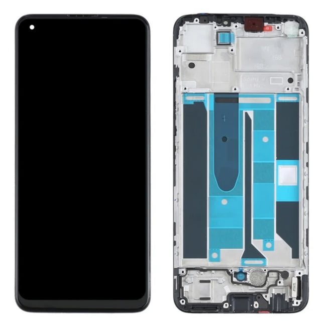 For Realme 8 Pro / OLED assembly With frame / black  (Premium OEM)(SKU:1507492)