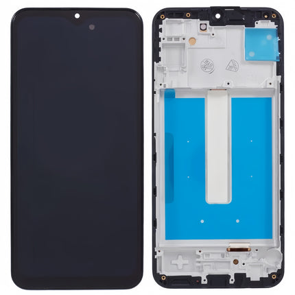 For Samsung M34 5G OLED assembly with Frame Black (SKU:1564620)