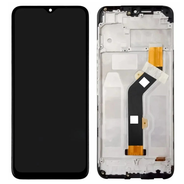 For Tecno Pova Neo LCD assembly with frame Black (Refurbished) (SKU:1564188)