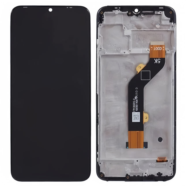 For Tecno Spark Go 2022 LCD assembly with frame Black (Refurbished) (SKU:1564176)