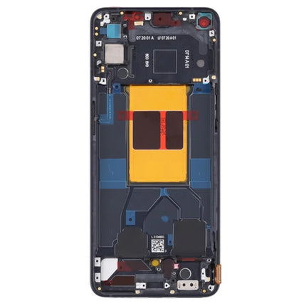 For OPPO Reno6 5G / OLED Assembly With frame / black  (Aftermarket Plus)(SKU:1555700)