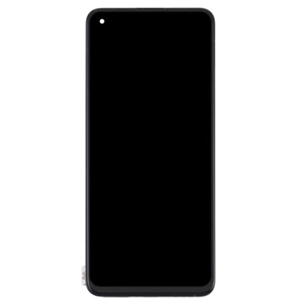 For OPPO Reno6 5G / OLED Assembly With frame / black  (Aftermarket Plus)(SKU:1555700)