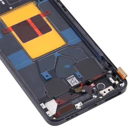 For OPPO Reno6 5G / OLED Assembly With frame / black  (Aftermarket Plus)(SKU:1555700)