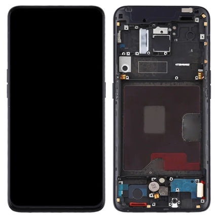 For OPPO Reno 4G / OLED assembly With frame / black  (Refurbished)(SKU:1557627)