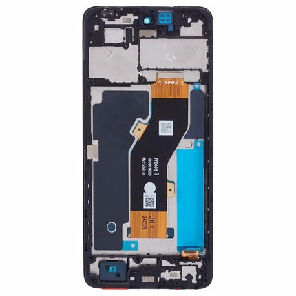 For Infinix smart 8 LCD assembly with Frame Black (SKU:1564309)
