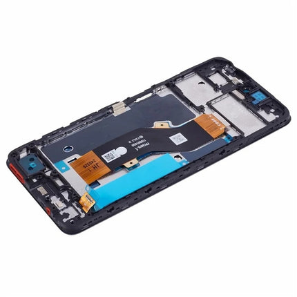 For Infinix smart 8 LCD assembly with Frame Black (SKU:1564309)