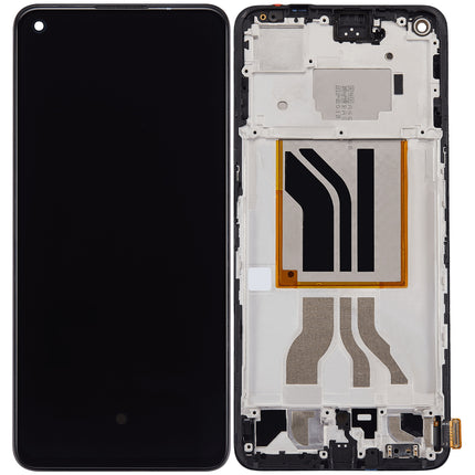 For Realme GT2 / OLED assembly With frame / black  (Refurbished)(SKU:1496500)