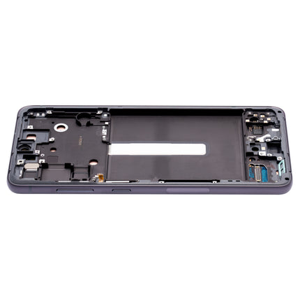 For Samsung Galaxy S21 FE F version 5G OLED Assembly With frame / black  / Original display window (Aftermarket Plus)(SKU:1562690)