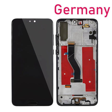 For Huawei P20 Pro LCD Assembly (OLED) With Frame With Finger Print Function | Black ( Aftermarket Plus ) ***DE Warehouse***