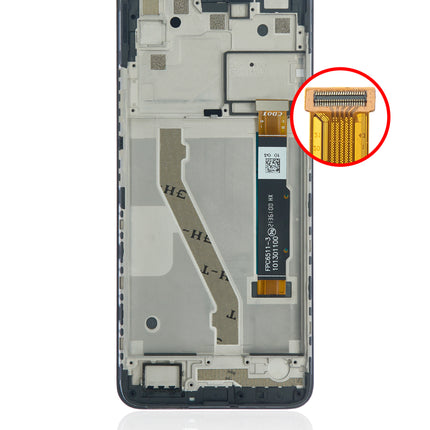 For TCL 20XE LCD Assembly With Frame Black(Refurbished)(SKU:1528356)
