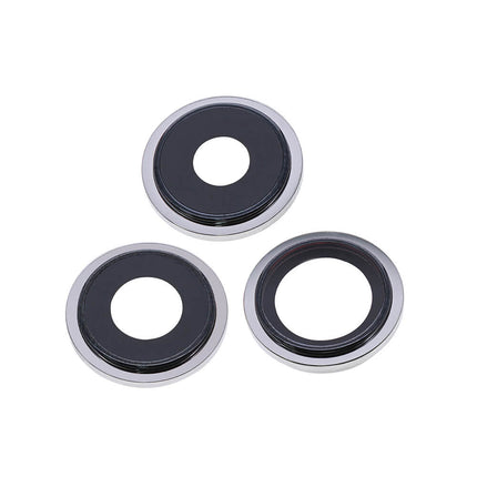 For iPhone 13 pro/13 Pro Max Camera Lens With Frame/Sticker Silver(Premium OEM)(SKU:1479098)